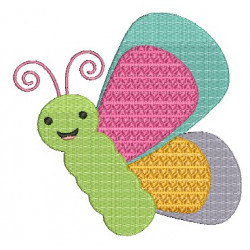 Stickdatei - Happy Spring Falter